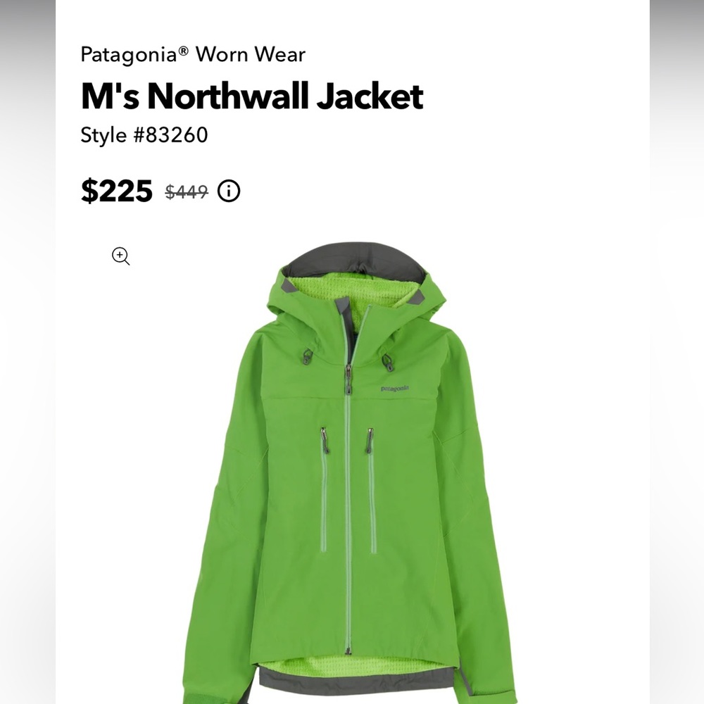 Mens Northwall Patagonia Jacket